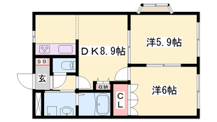粟生駅 バス20分  社高校下車：停歩8分 1階の物件間取画像